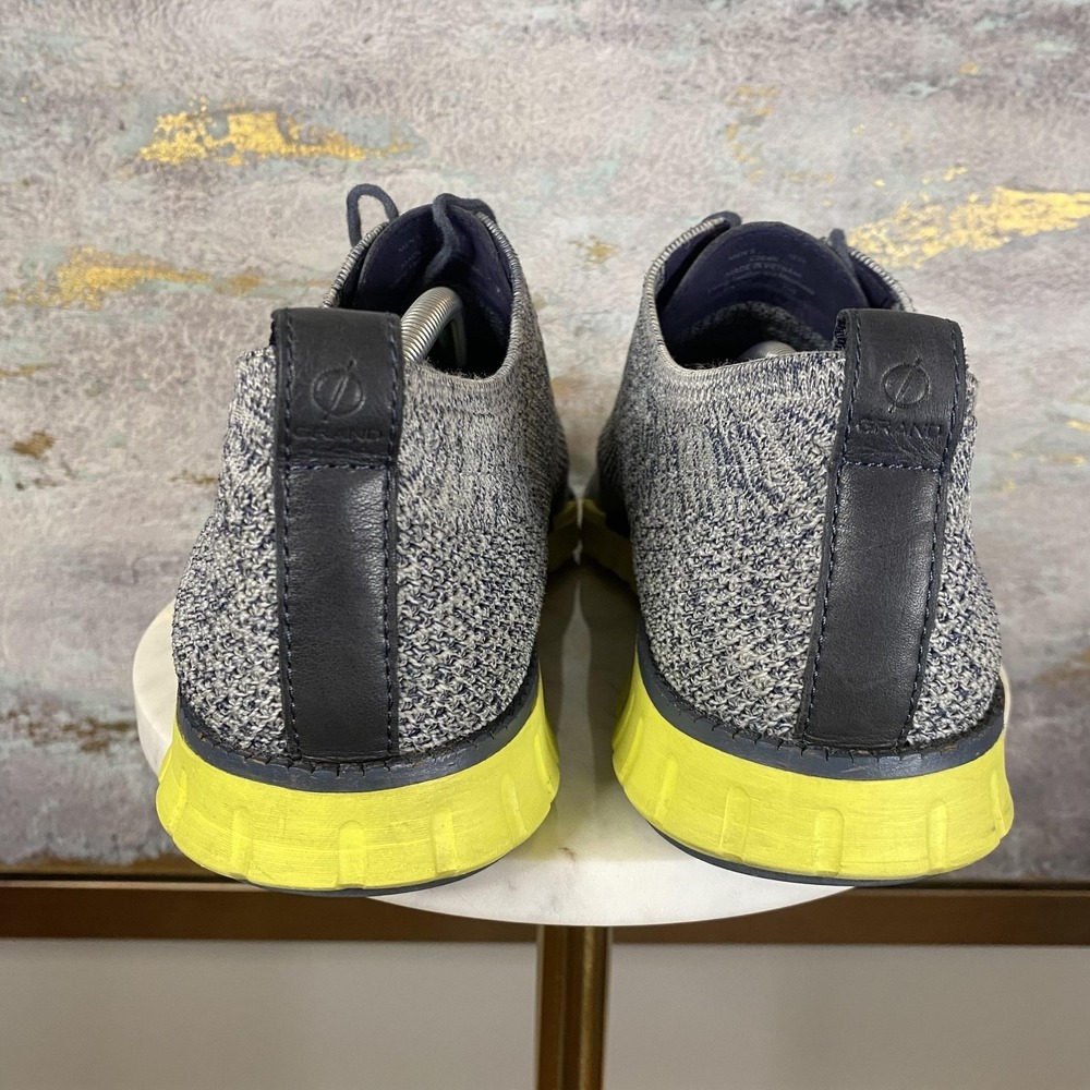 Cole Haan Zerogrand Shoes Mens Size 12 Gray Knit Lace Up Casual Sneakers C30411 - Picture 4 of 11